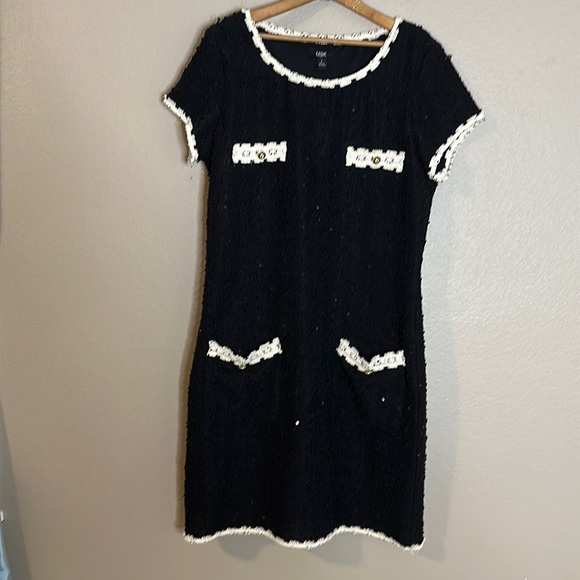 MSK CLASSIC VINTAGE INSPIRED LITTLE BLACK DRESS Sz Small - Picture 1 of 4